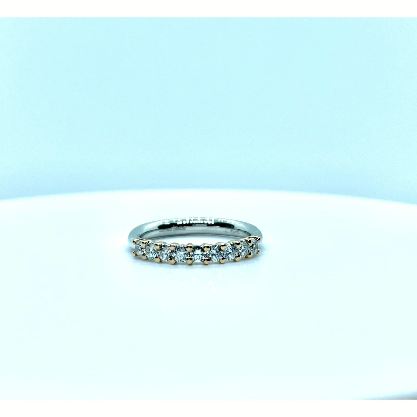 Light Cyan ANELLO FEDINA IN ORO BIANCO E ROSA CON DIAMANTI A16926C GIORGIO VISCONTI