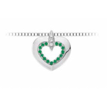 Collana DonnaOro con Brillanti e Smeraldi LPE10115.001