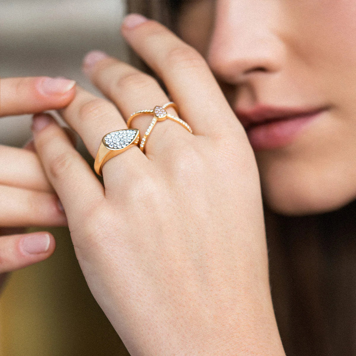 anello concave drop pavè Rue des Mille anz-014 m2 au