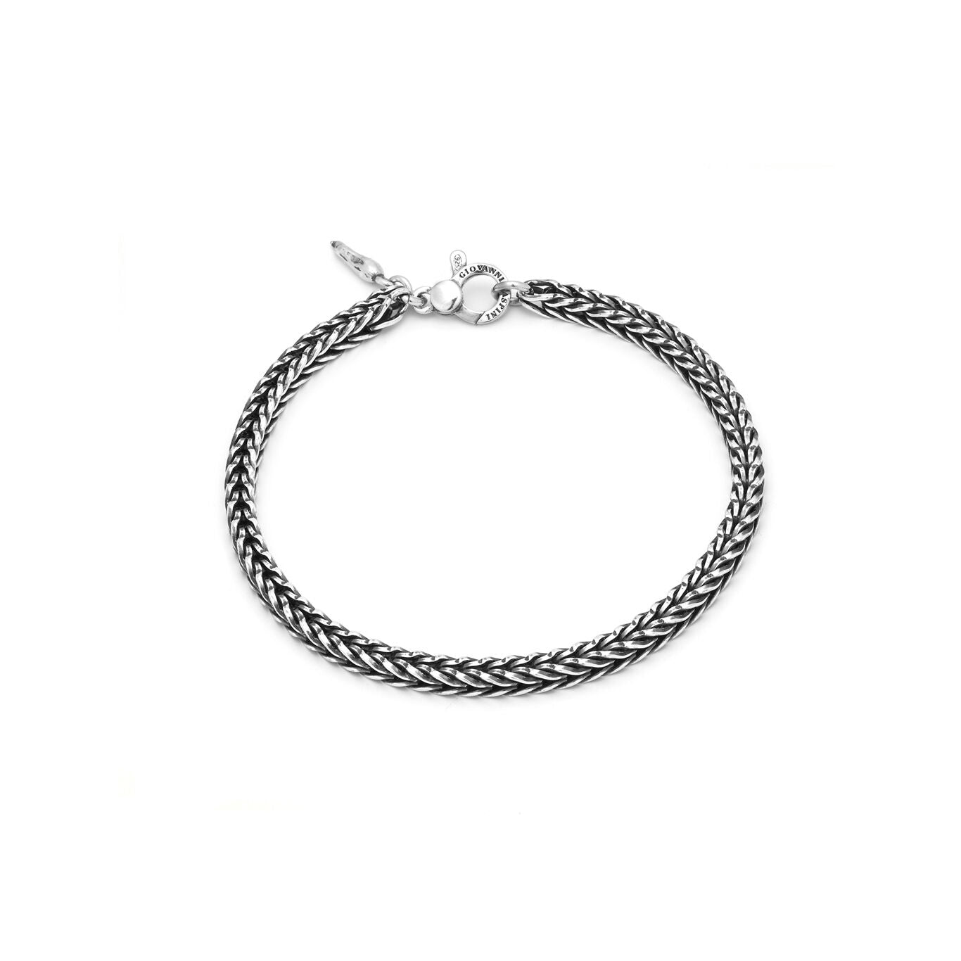 Dark Slate Gray Bracciale Treccia Quadra 11343 di Giovanni Raspini