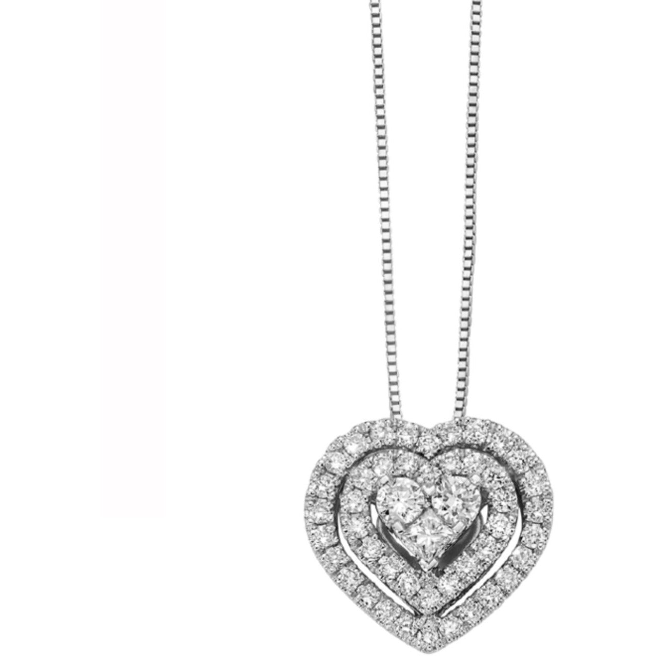 Light Gray Collana cuore DonnaOro Diamanti DFPF9217.041