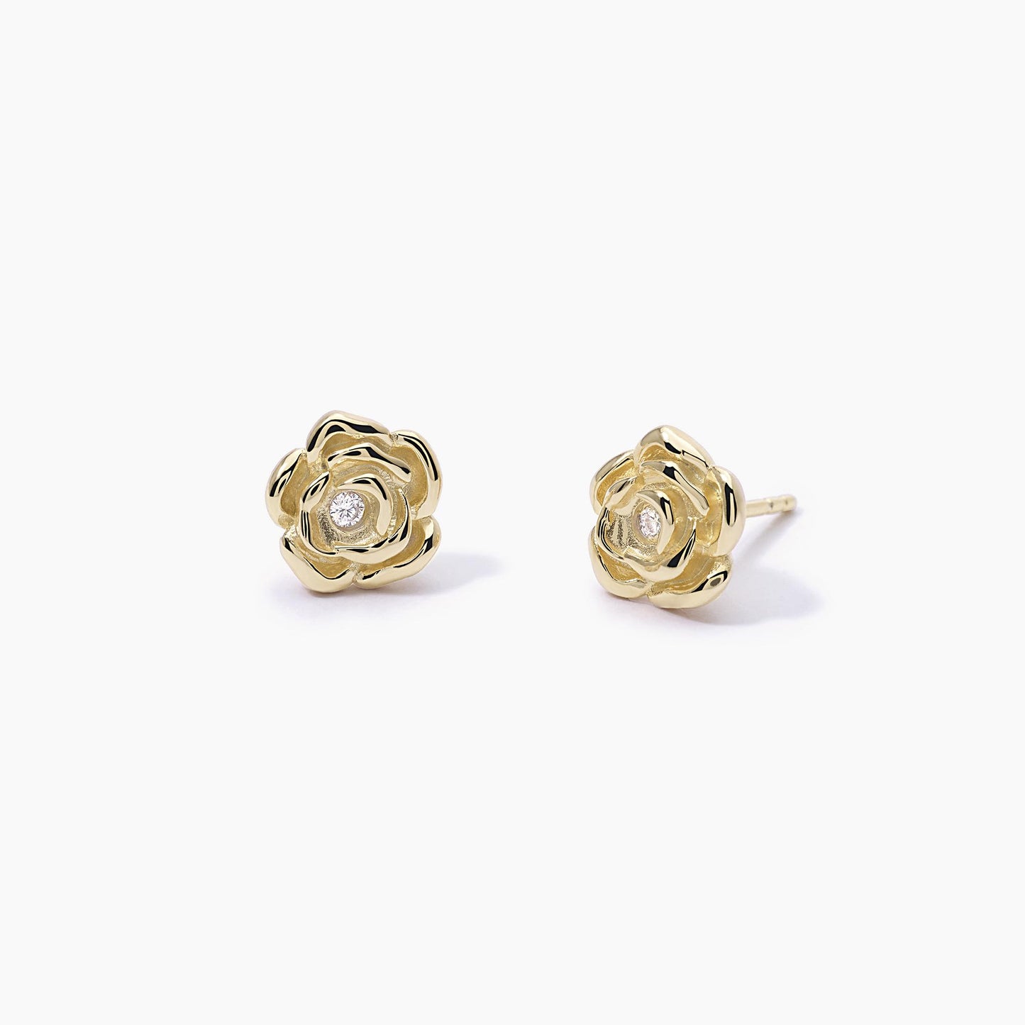 Orecchini dorati con rosa LA VIE EN ROSE Mabina 563560