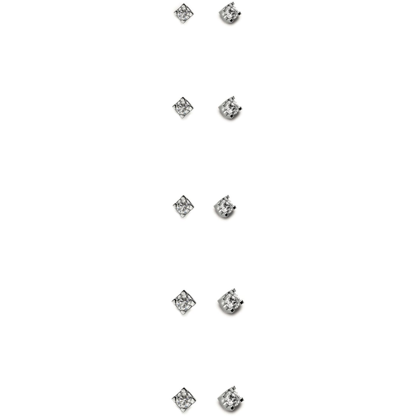 Light Gray Orecchini Punto Luce DonnaOro in oro con Brillante DHOL7174.003