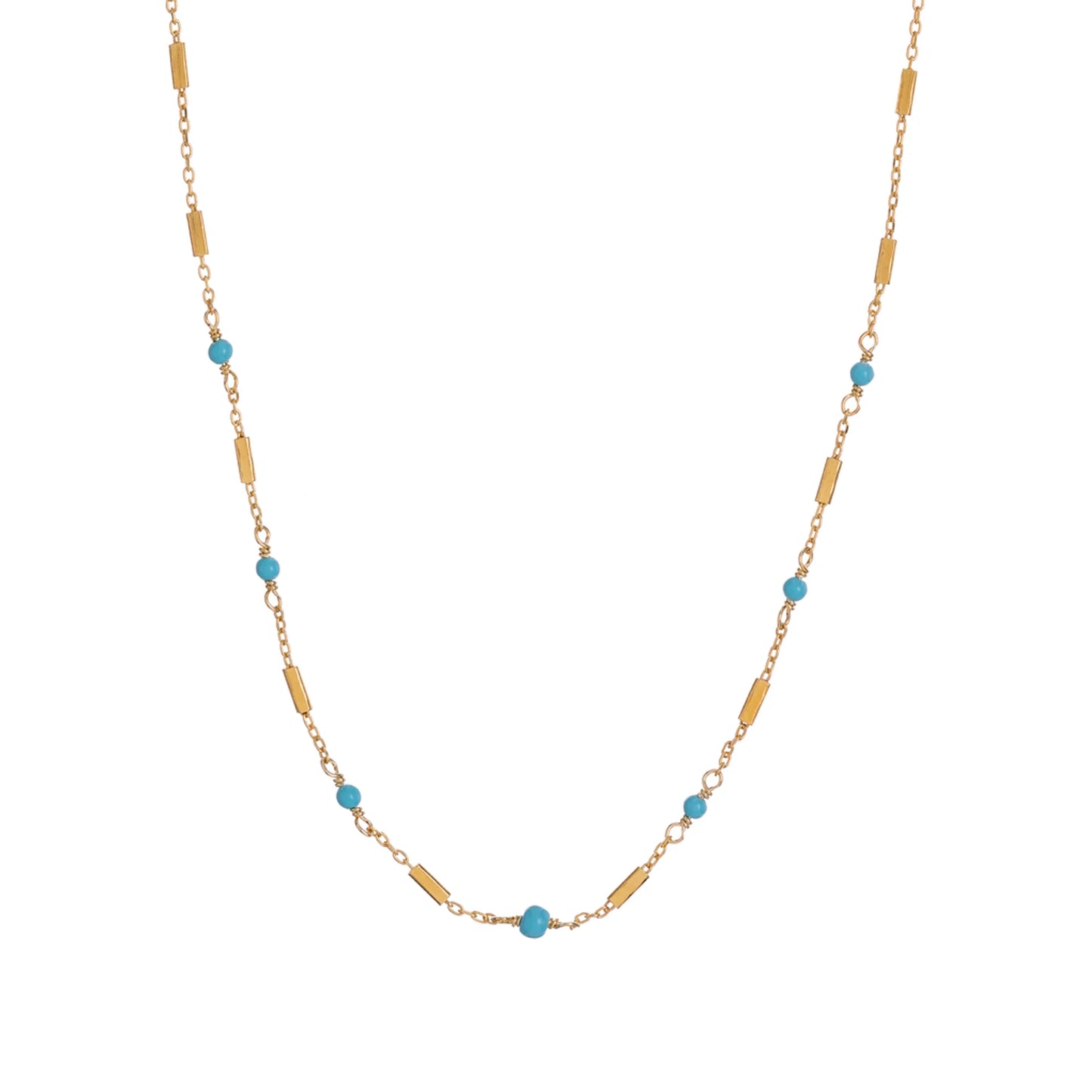 COLLANA ALISIA - AL3243-Oro turchese