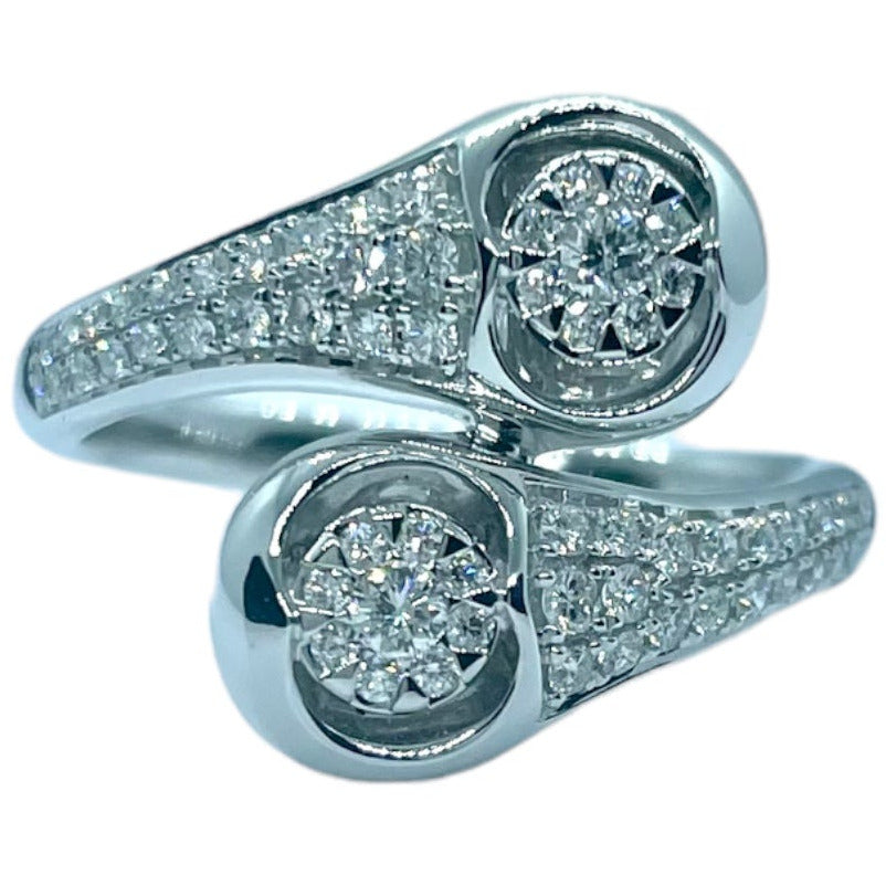 ANELLO BILOGY IN ORO BIANCO E DIAMANTI GIORGIO VISCONTI ABX16268