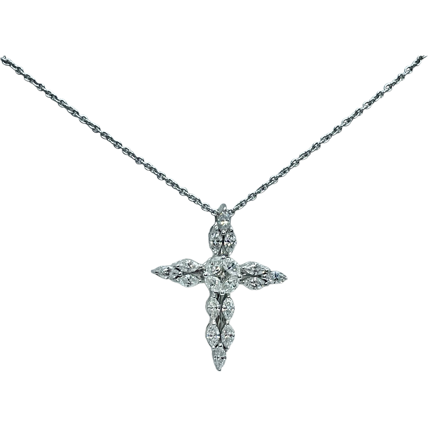 Girocollo con croce in oro e diamanti Crivelli 396-PN0582