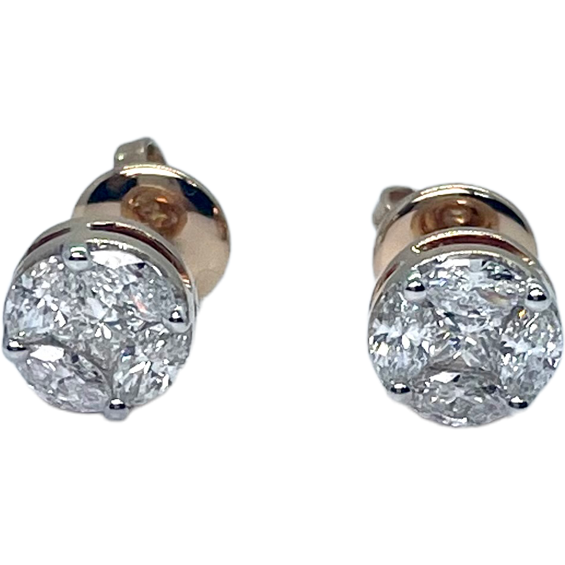 Orecchini in oro con brillanti Crivelli