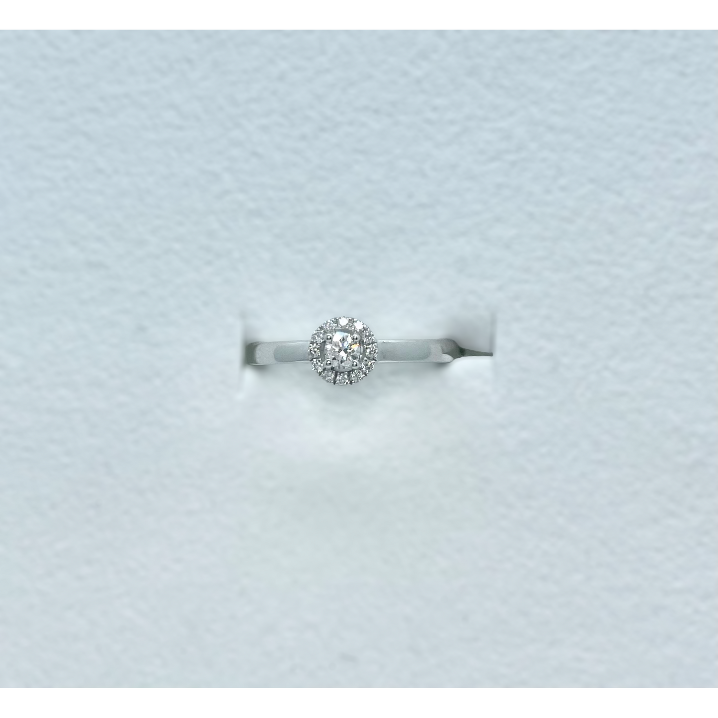 ANELLO SOLITARIO IN ORO BIANCO E DIAMANTI GIORGIO VISCONTI ABX15527