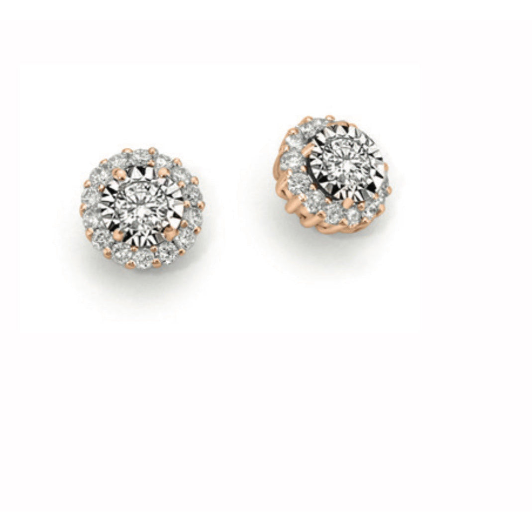 Light Gray Orecchini DonnaOro in oro rosa con Brillante DHOF9410.018