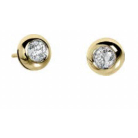 Orecchini punto luce Oro Giallo e Diamanti Lol10307