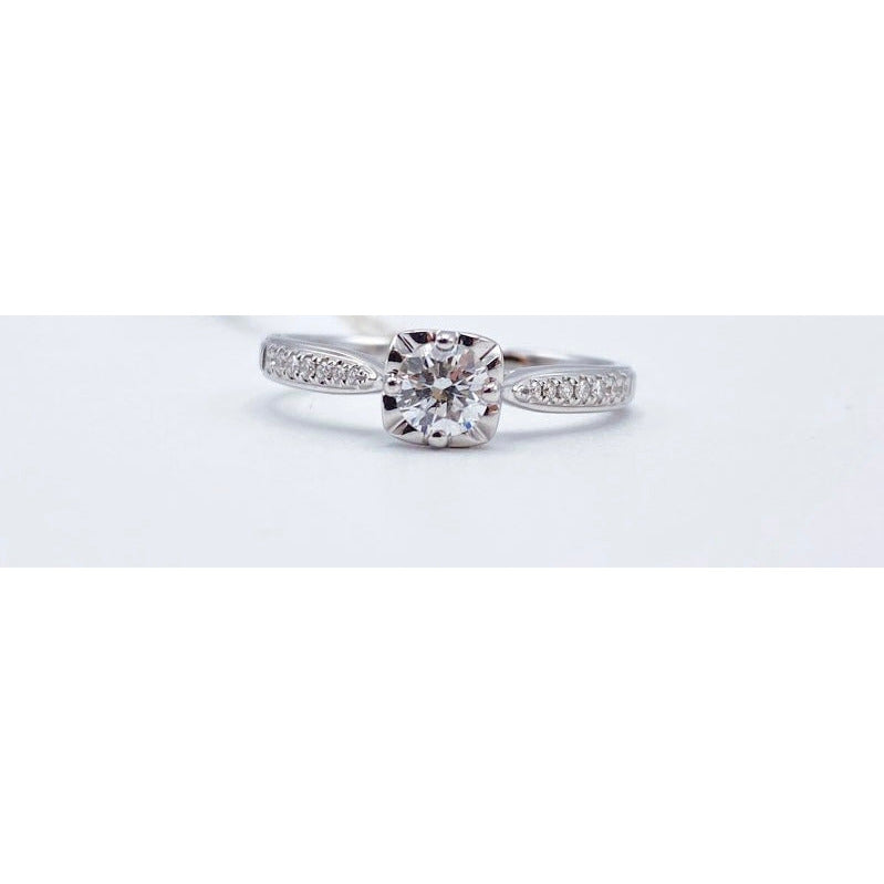 Lavender ANELLO SOLITARIO IN ORO BIANCO E DIAMANTI GIORGIO VISCONTI ABX16501