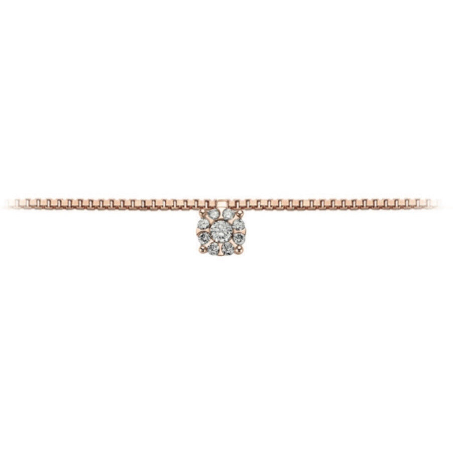 Light Gray Collana DonnaOro in oro con diamanti DHPF9571.005