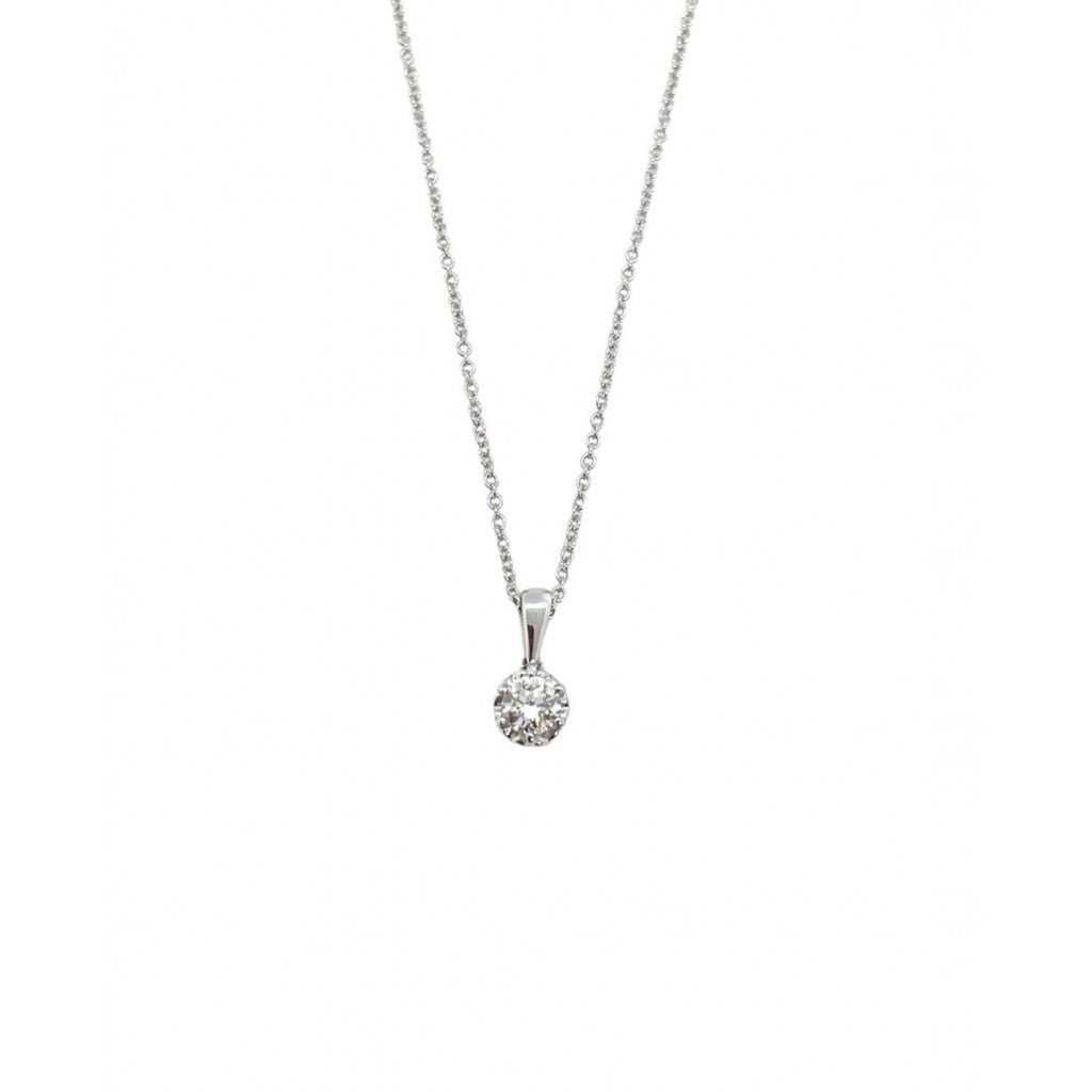 Girocollo puntoluce Recarlo anniversary in oro bianco e diamanti P01PX014/046