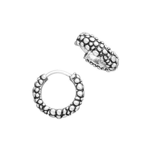 Orecchini cerchi Huggie perlage 11950 Giovanni Raspini