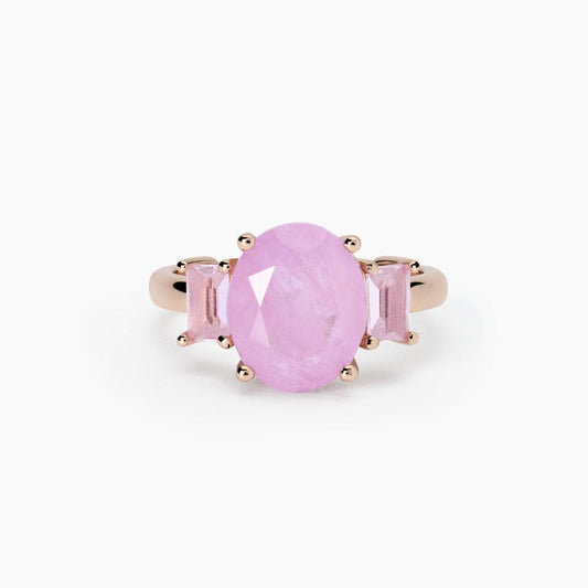 Anello con fusion stone rosa ovale SANTORINI Mabina 523419