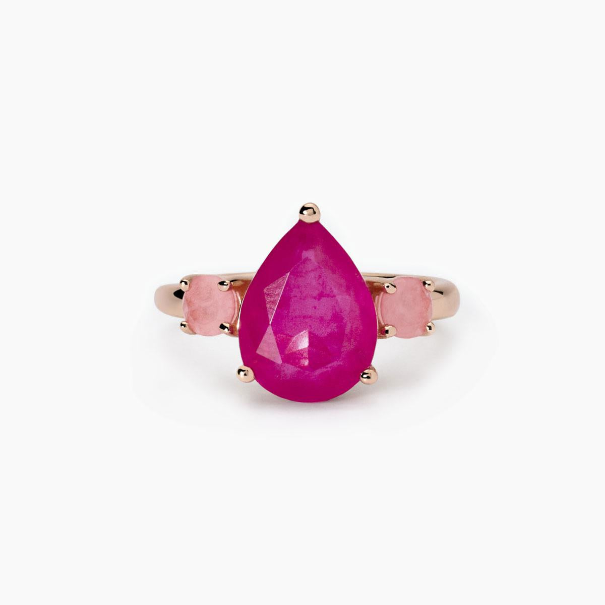 Anello con fusion stone rosa SANTORINI Mabina 523421