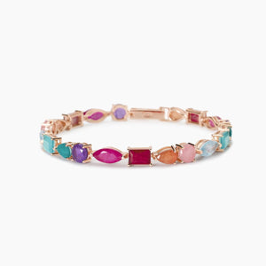 Hai aggiunto Bracciale donna placcato oro rosa con fusion stone SANTORINI Mabina 533901 al tuo carrello.