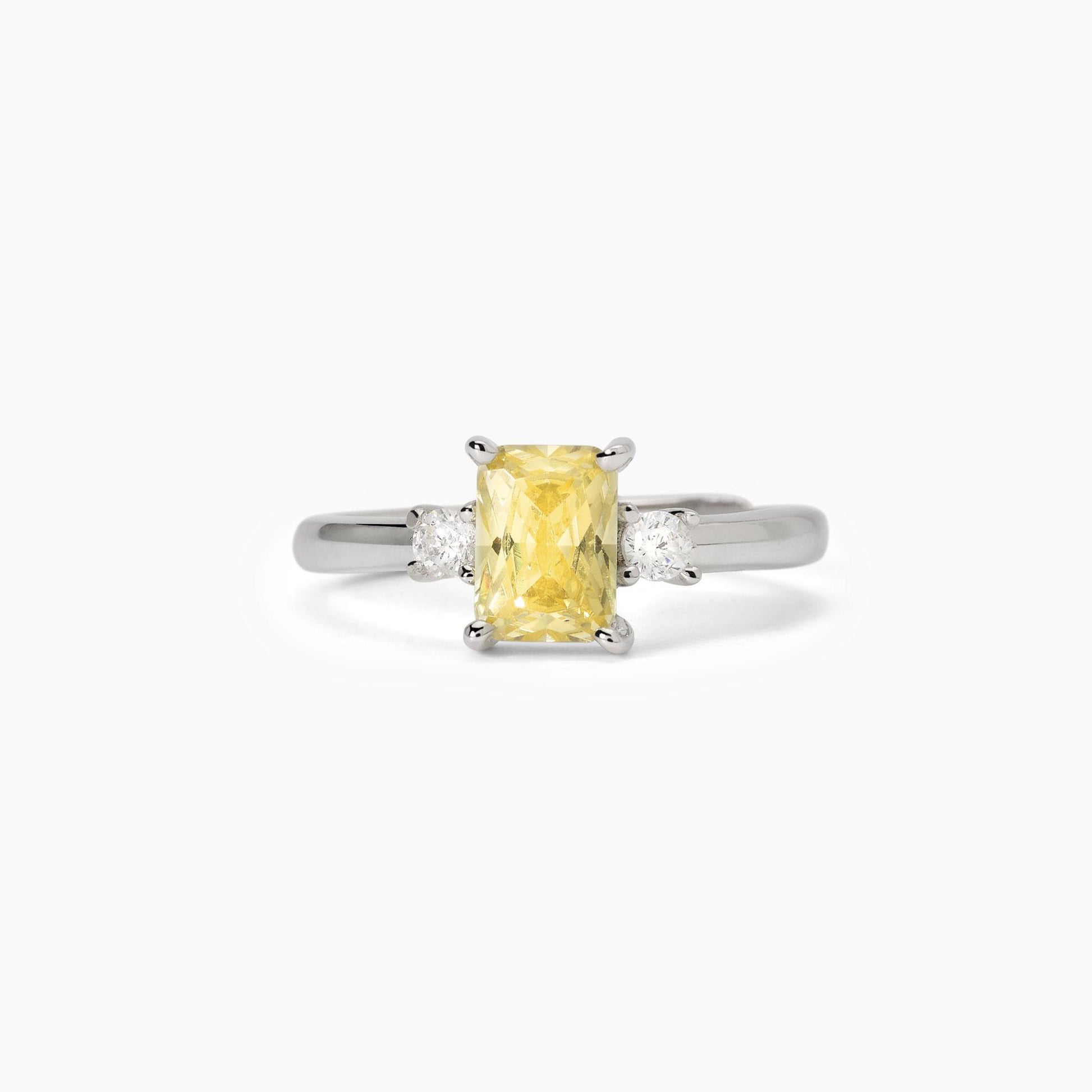 Anello in argento con zircone Lemon BATTITO MABINA 523361