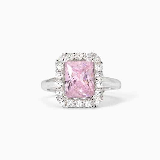 Anello in argento con zircone rosa DESIDERIO INFINITO Mabina 523365