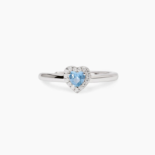 Anello con acquamarina sintetica Love Affair Mabina 523448
