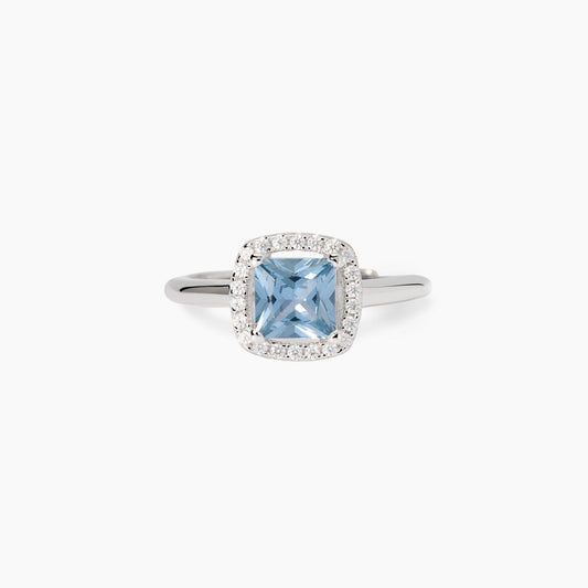 Anello con acquamarina sintetica Cool or Rétro? Mabina 523450
