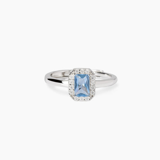 Anello con acquamarina sintetica Cool or Rétro? Mabina 523452