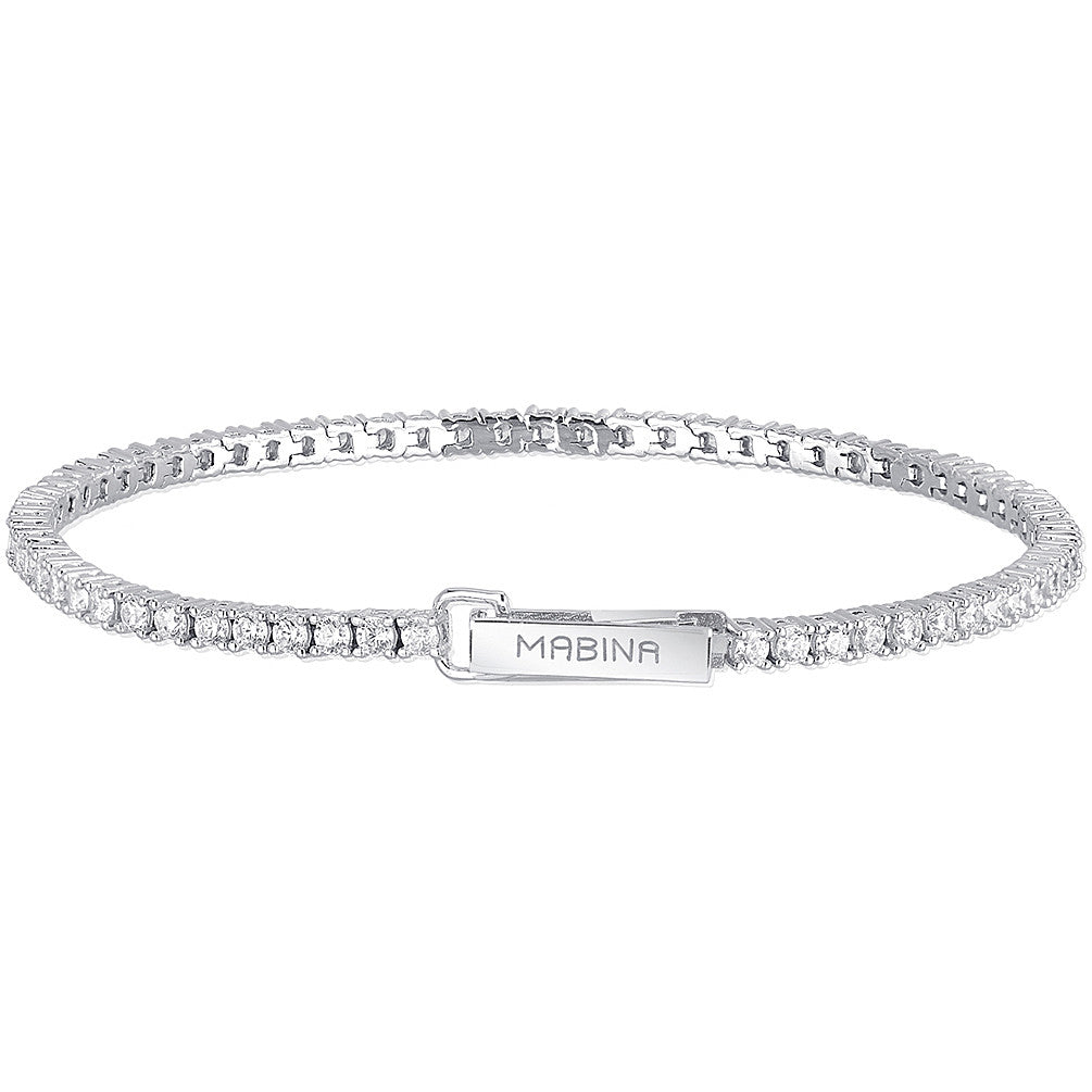 Light Gray Bracciale Tennis   Mabina 533355-S