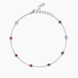 Hai aggiunto Cavigliera con punti luce in zirconi multicolor RAINBOW Mabina 533375 al tuo carrello.