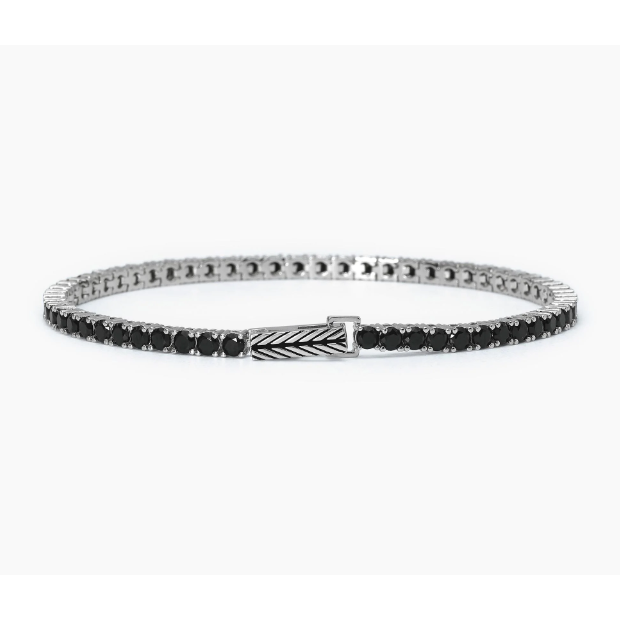 Bracciale tennis nero TENNIS CLUB Mabina 533694