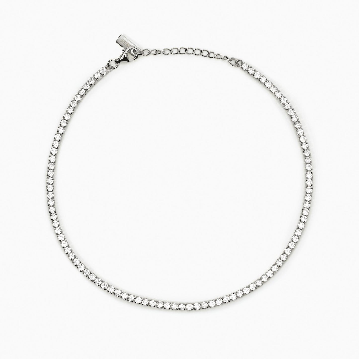 Cavigliera in argento con zirconi bianchi MINI TENNIS Mabina 533755