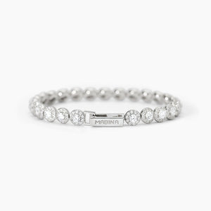 Hai aggiunto Bracciale tennis in argento con zirconi bianchi MILANESIENNE MABINA 533823-17 al tuo carrello.