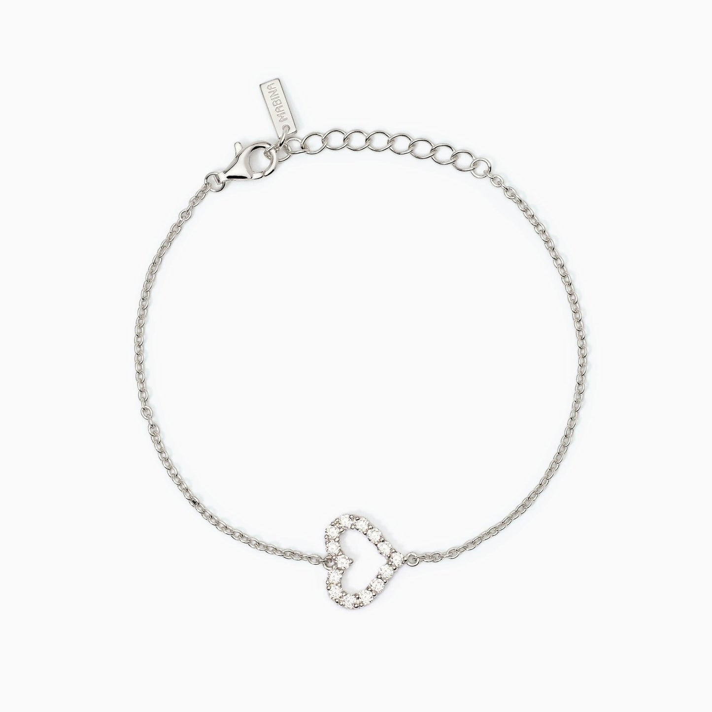 Bracciale donna in argento con cuore HAPPY LOVE Mabina 533835