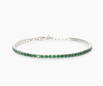 Hai aggiunto Bracciale tennis uomo con smeraldi sintetici MINI TENNIS Mabina 533860 al tuo carrello.