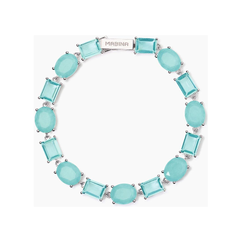 Bracciale con fusion stone glass azzurro SANTORINI Mabina 533898