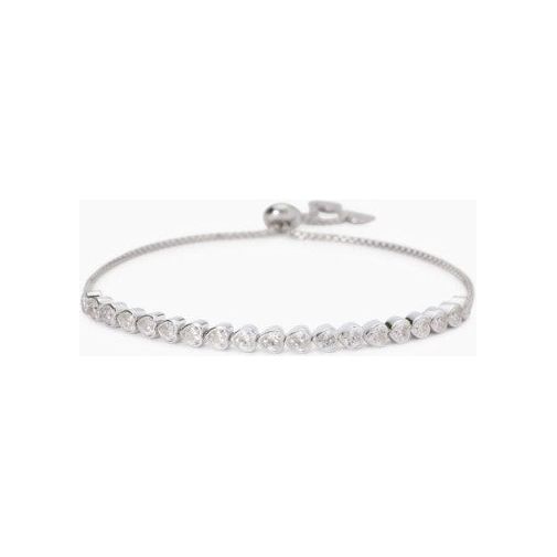 Bracciale con tennis di zirconi taglio cuore PENSIERO STUPENDO Mabina Donna 533902