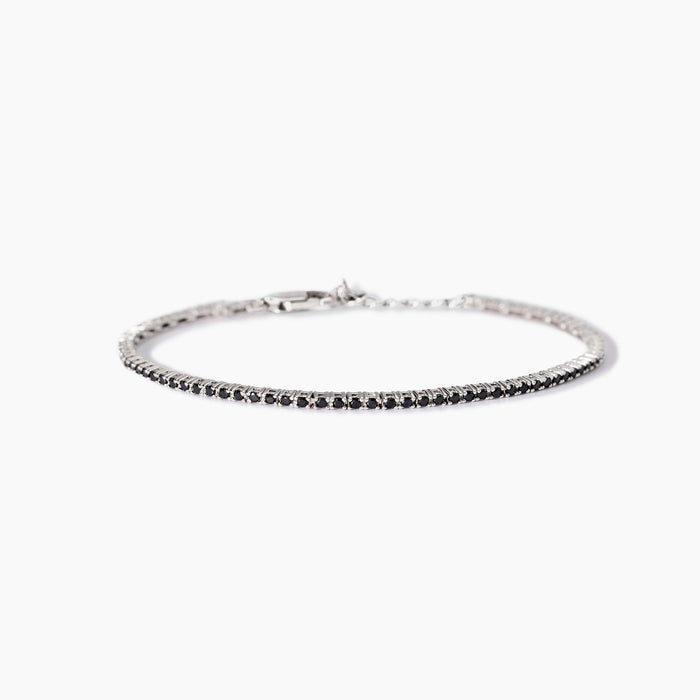Bracciale tennis uomo con zirconi neri TENNIS CLUB Mabina 533988