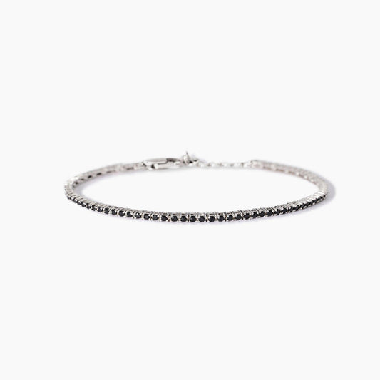 Bracciale tennis uomo con zirconi neri TENNIS CLUB Mabina 533988
