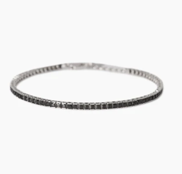 Bracciale tennis uomo con zirconi neri TENNIS CLUB 534015  MABINA