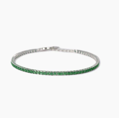Bracciale tennis uomo con zirconi verdi  TENNIS CLUB 534018 MABINA