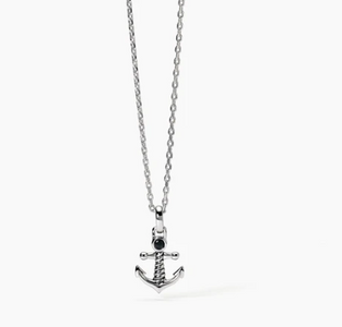 Hai aggiunto Collana da uomo in argento con ciondolo ancora e zircone nero NAVY RULE 553638 al tuo carrello.
