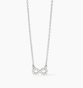 Hai aggiunto Girocollo da donna in argento con ciondolo infinito e zirconi ENDLESS 553654 Mabina al tuo carrello.