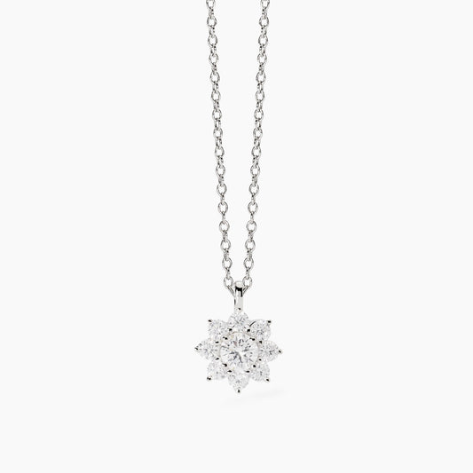 Girocollo con fiore in zirconi Eden Mabina 553763