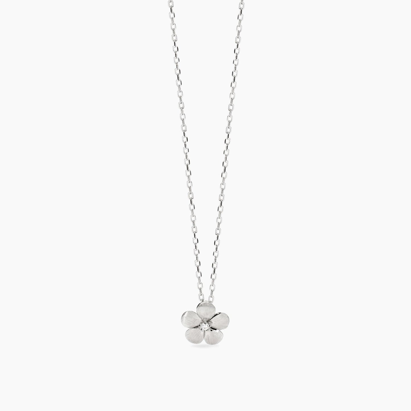 Girocollo Mabina con fiore in argento bulinato MALEDETTA PRIMAVERA 553837