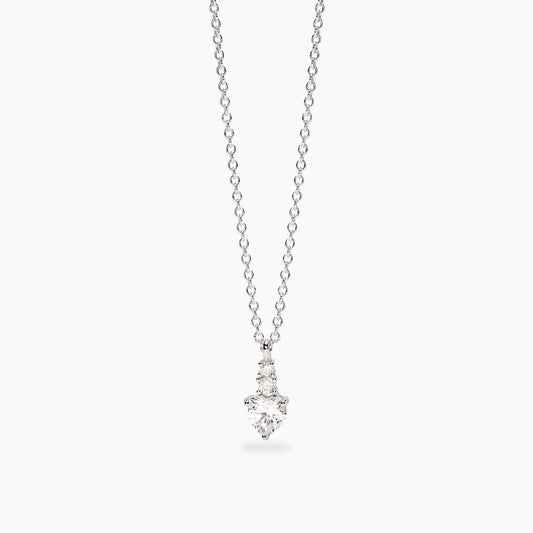 Girocollo con pendente con zirconi taglio cuore ROUGE MABINA 553858