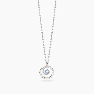 Hai aggiunto Girocollo con pendente a spirale con acquamarina sintetica e zirconi SOGNI D'ORO MABINA 553861 al tuo carrello.