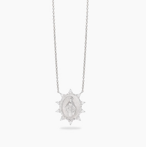 Hai aggiunto Girocollo in argento con ciondolo Madonnina PROTEGGIMI Mabina 553893 al tuo carrello.