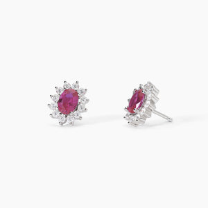Hai aggiunto Orecchini in argento con rubino sintetico ovale COOL OR RÉTRO? MABINA 563717 al tuo carrello.