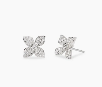 Hai aggiunto Orecchini a lobo in argento con fiore in zirconi FIORE MIO GREAT 563983 Mabina al tuo carrello.