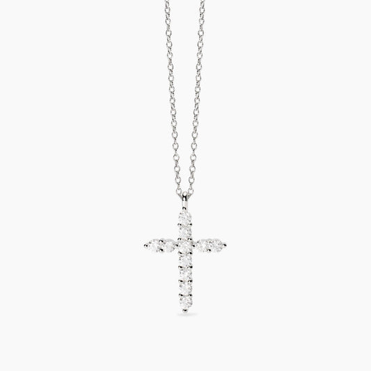 Girocollo con pendente croce in zirconi DivinaMabina 553789
