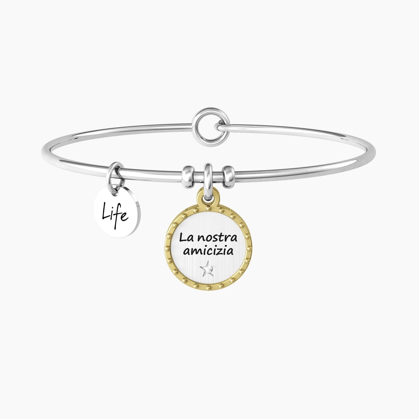 Bracciale rigido donna con ciondolo tondo amicizia LA NOSTRA AMICIZIA 732159